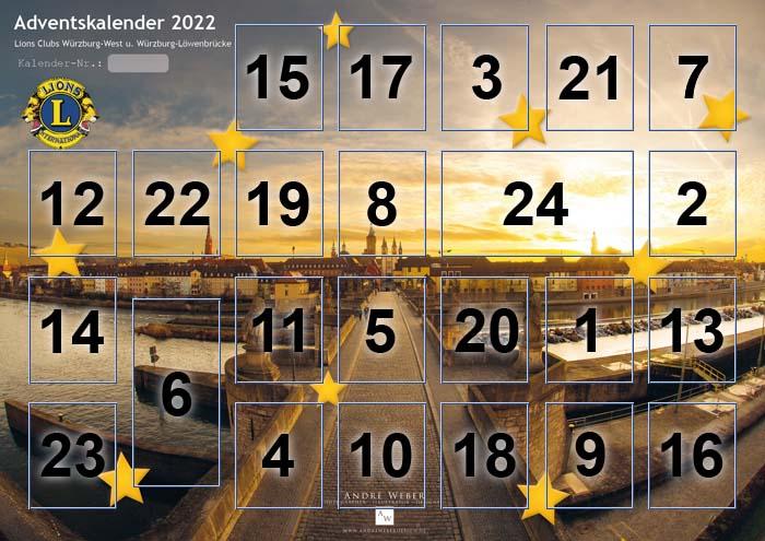 Würzburger Lions Adventskalender 2022